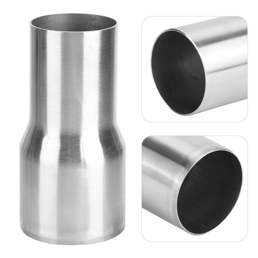 Auspuffrohradapter, Autoauspuffspitze, Universal-Edelstahl-Auspuffrohrverbinder, Rohradapter, Reduzierstück, Modifiziertes Teil(51-63MM)