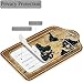 Luggage Tags,Brown World Map Design, Double-Sided Privacy Cover ID Labels with Stainless Steel Loop and Address Card for Travel Bag Suitcase
