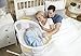 HALO Bassinest Swivel Sleeper Bassinet - Essentia Series, White Ikat