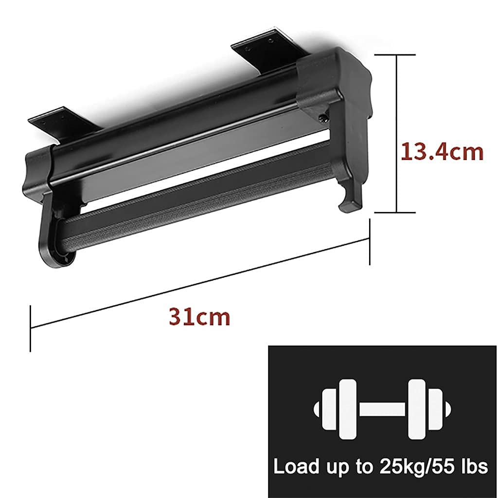 Riel para Ropa Extensible Barra para Colgar del Armario Negro Extraíble Estante Organizador de Guardarropa para Ahorro de Espacio 26-51cm Ajustable (Tamaño : 31cm/12.2in)