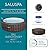 Bestway SaluSpa Bali Smart AirJet Inflatable Hot Tub Round Portable 5-7 Person Spa with 180 AirJets, App Control and EnergySense Cover, Brown Rattan