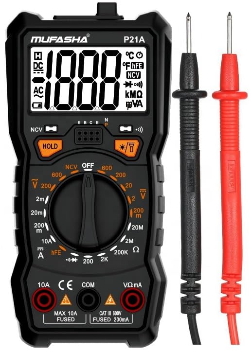 Heavy-Duty Digital Multimeter | German Technology | Lightweight Multimeter | Voltage Measurement, Current Measurement, Diode Triode Testing, NCV | METALLER (Designed in Germany)-image-15