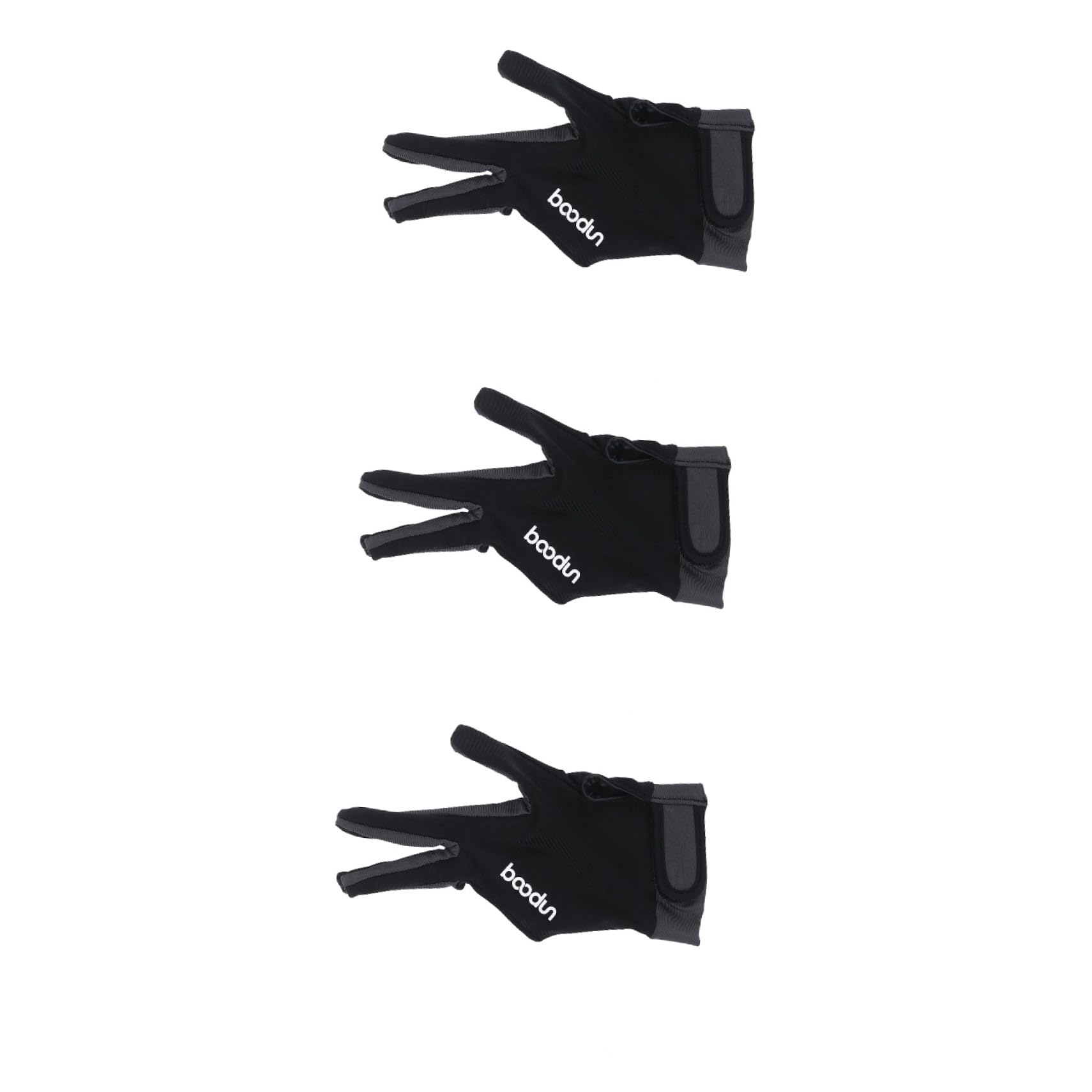 VANZACK 3pièces De Billard à Doigts Accessoire pour Cue Foncé De Snooker Flexible Et Respirant pour Et Femmes