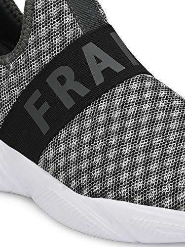 Image of Franco Leone Men Grey Slip On Sports Shoes