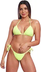 Biquini Cortininha de Amarrar Mulher Moda Praia Marquinha