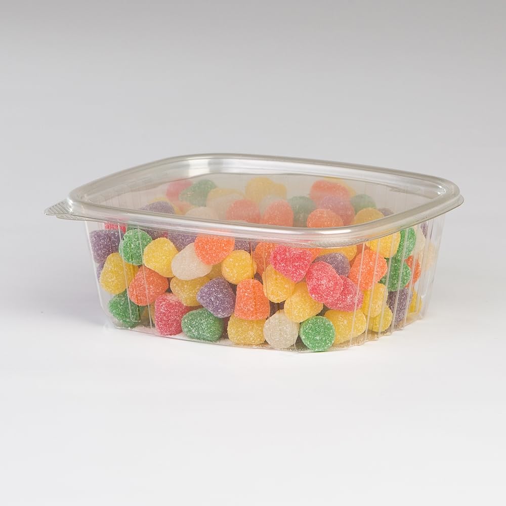32 oz. (Quart Size) RPET Clear Plastic Hinged Lid Deli Meal Prep Fruit Salad Display Food Storage Containers 100% BPA Free | 200/Case by KODA CUP – 32.0 ounces