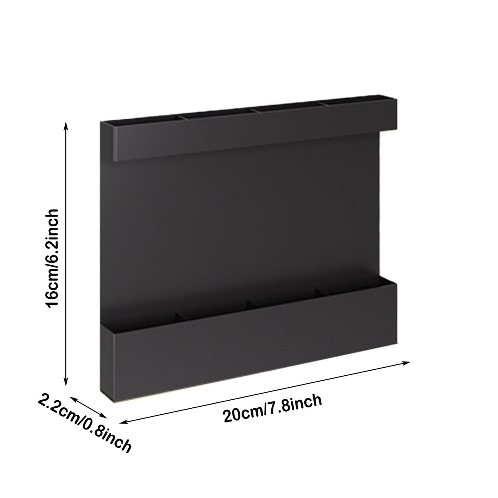 Magnetic Straw Holder for Cabinet, Metal Straw Organizer with Double Sided Adhesive Tape, Reusable Tumbler Straws Storage Dispenser for Fridge Kitchen Counter Cupboard Door(Black)