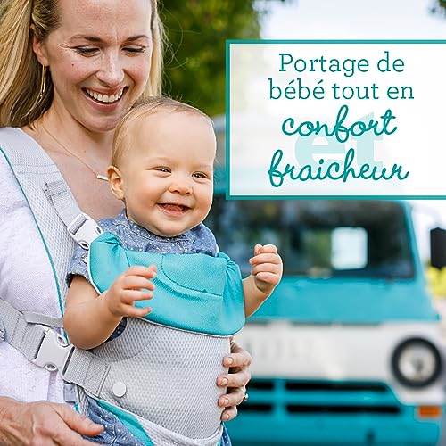 Infantino Flip 4-In-1 Light & Airy Convertible Carrier - Breathable, 4 Positions, Lumbar Support, Adjustable Waist Belt, Head Support, Ergonomic Seat, Adjustable Waistband, Plush Straps #TOP3