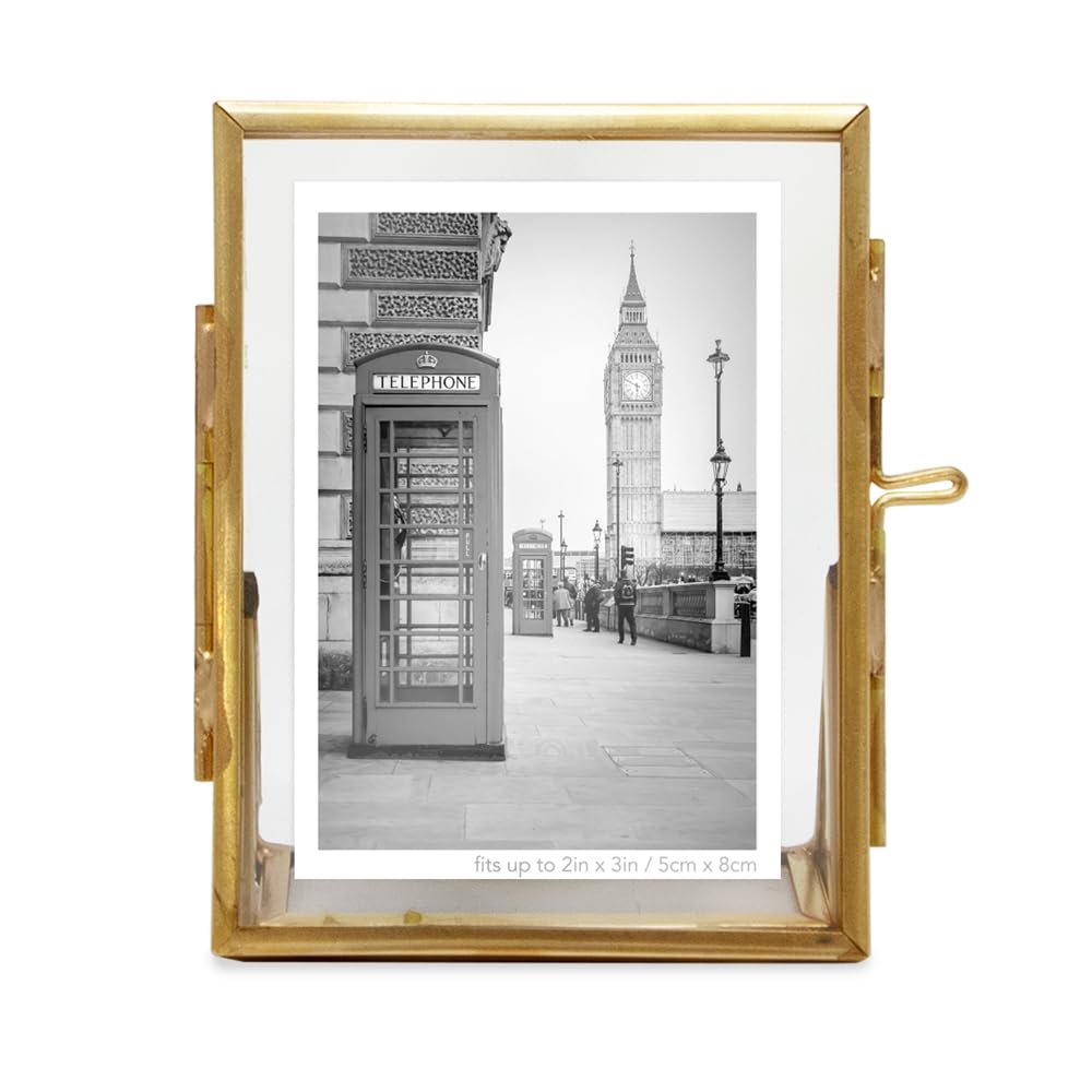 Amazon.com - Isaac Jacobs 2x3 Antique Gold Vintage Style Brass and