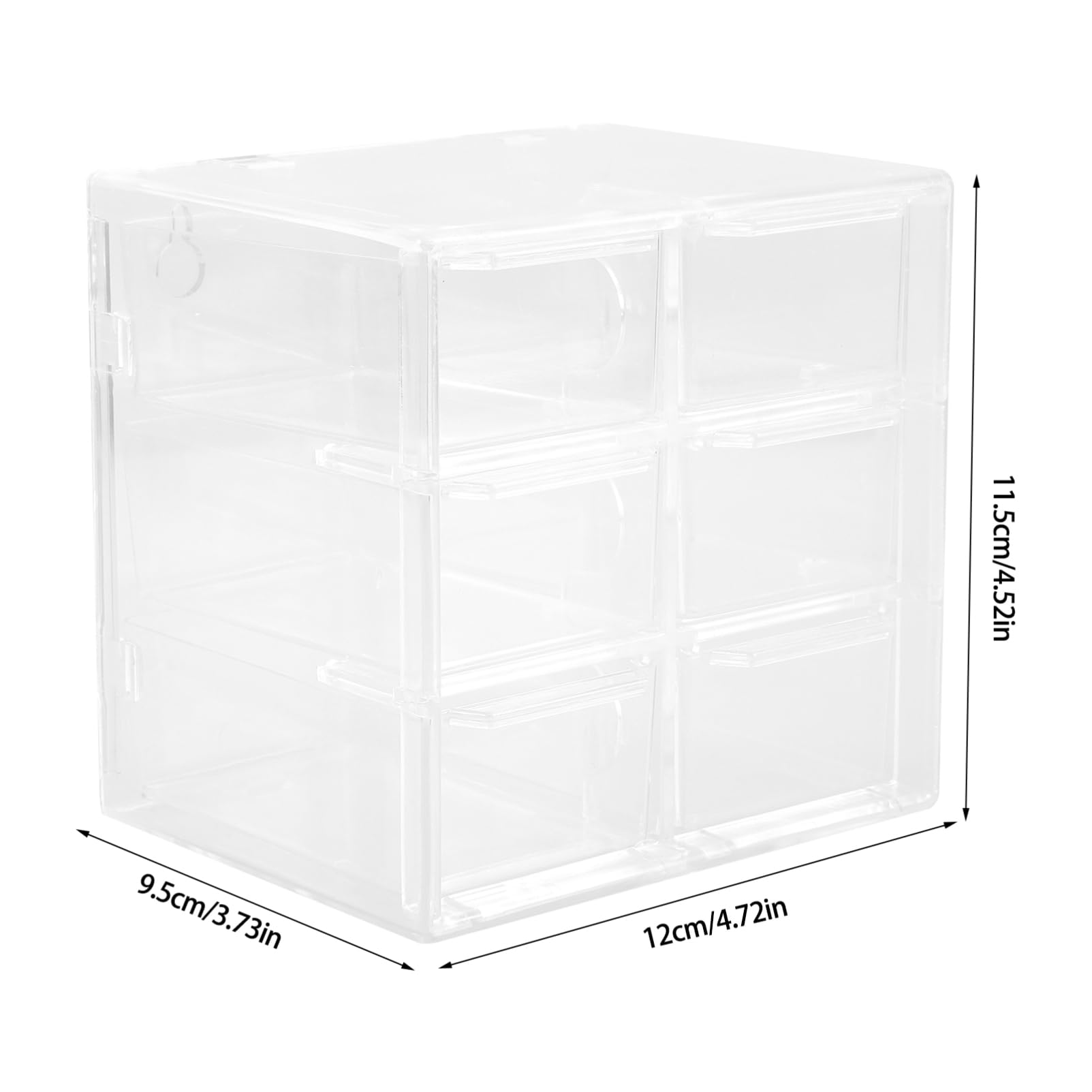 Healeved 4pezzi Organizer Per Lenti Contatto Trasparente Scatola Con Comparti Per Ottimizzare Lo Stoccaggio Design Compatto e Portatile Per Casa e Viaggi