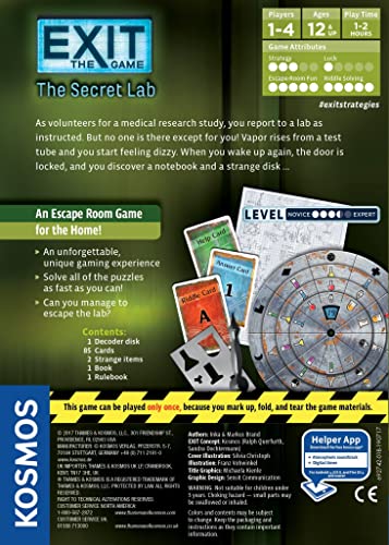 Exit: The Secret Lab juego de mesa para 1-6 jugadores miniatura 2