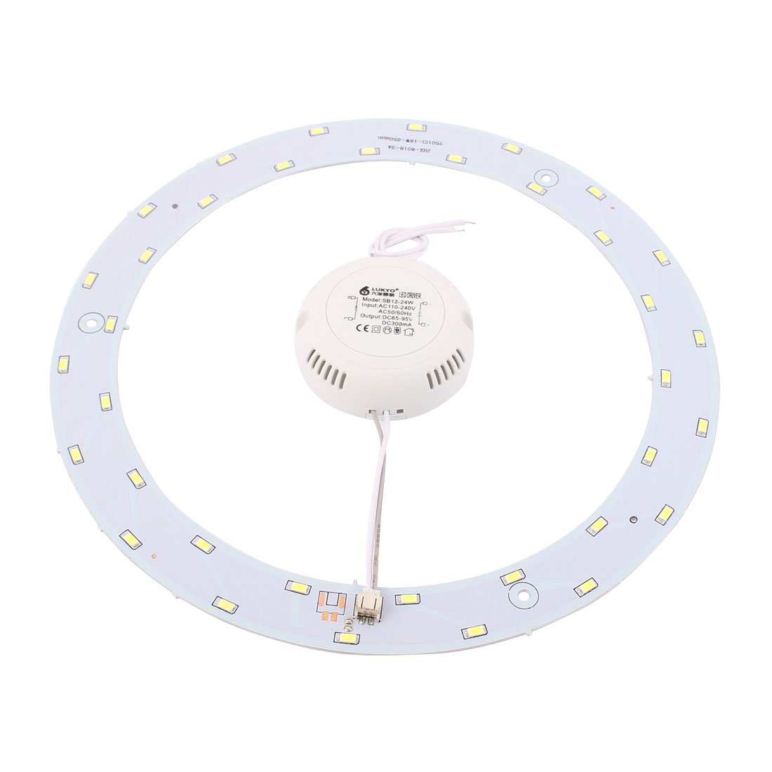 Aexit AC 110-240V Light Bulbs 18W 36 LED Light Panel 5730 SMD Annular Ceiling Lamp LED Bulbs Plate 6500-7000K
