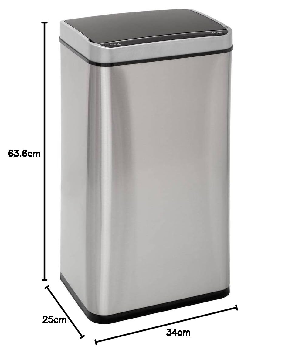 5 five simply smart 5five - automatischer mülleimer 40l sensor edelstahl