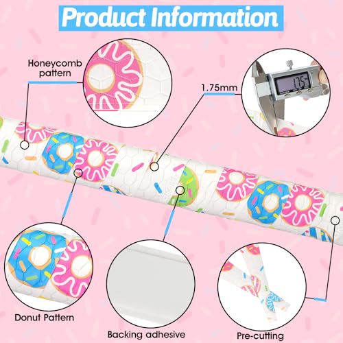 AKAIXI 2 Pack 1.75mm Precut Pro Feel Thickned Donut Baseball Bat Grip Tapes — view 4