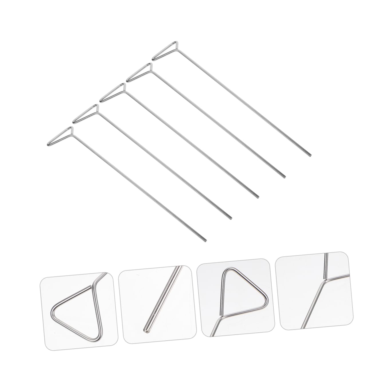 KICHOUSE Professional Stainless Steel Cell 5pcs Set Laboratory Spreading Accessory
