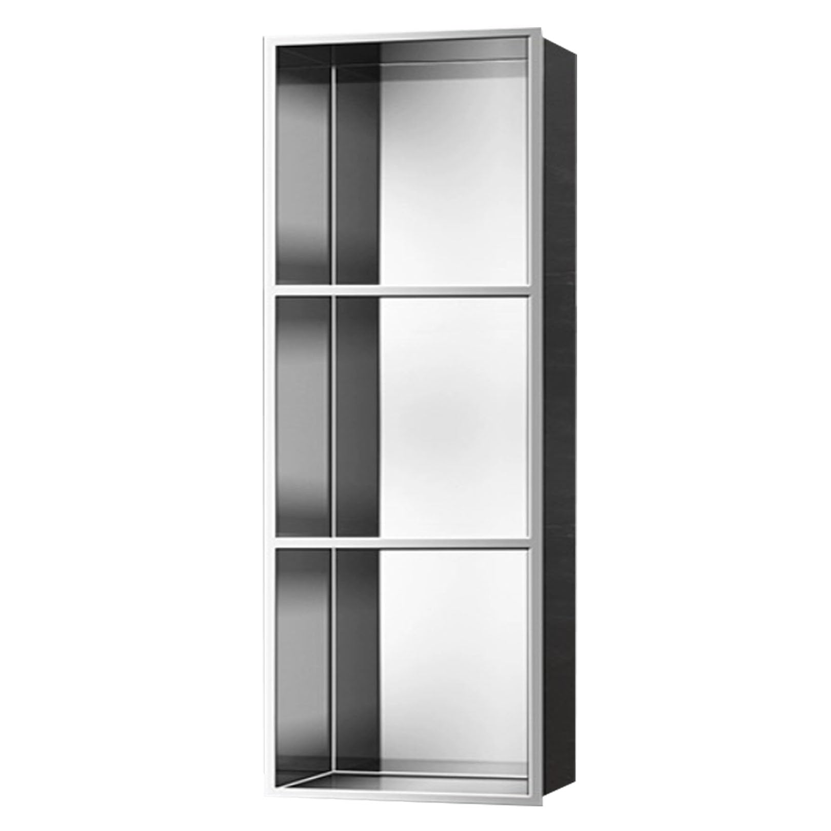 Scaffale da parete a 3 ripiani in acciaio inox 304, multi-livello, per piastrelle e bagno elegante, perfetto per decorare la casa