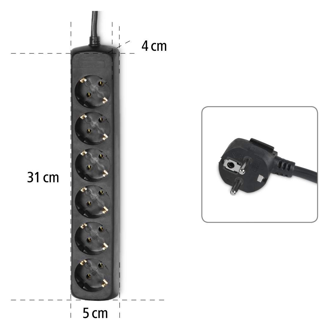 Steckdosenleiste 10 Fach Hama Steckdosenleiste 6-fach Mit Schalter – 1,4m Kabel, GS-geprüft & Weiß Schalter Steckerleiste