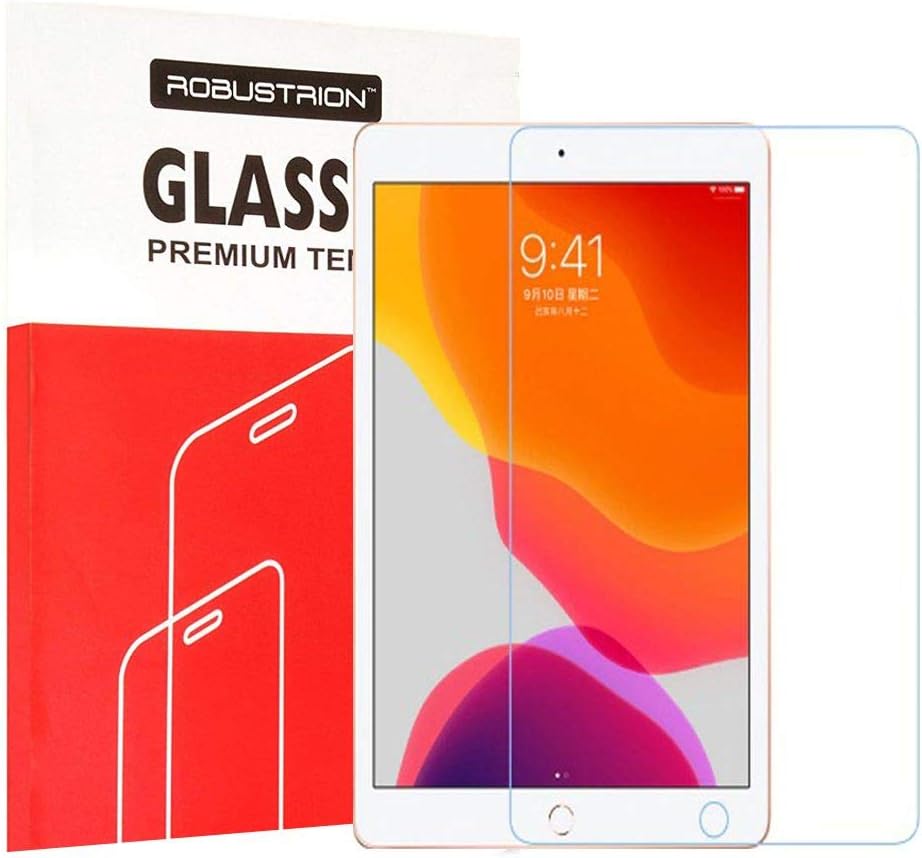 Robustrion Tempered Glass Screen Protector for iPad 10.2 inch 9th Gen Generation 2021 8th Gen 2020 7th Gen 2019