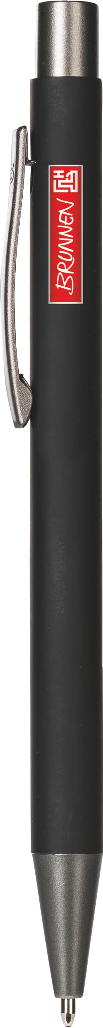 Brunnen 102911390 Ballpoint Pen Length 14 cm Onyx Rubberised Stripe Colour Code