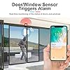 WiFi Door Window Sensor: Smart Contact Sensor with App Alerts, Door Open Detector Compatible with Alexa Google Assistant, Entry Detector Sensor for Home Security and Home Automation (2-Pack)