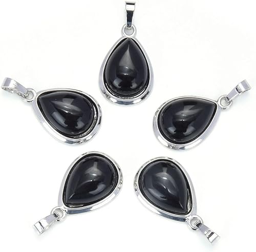 Vista 3 de Adabele Natural Semi Precious Stone 22mm Teardrop Waterdrop Pendant Drop Loose Stones for Necklace Earrings Keychain Pendant DIY Craft Jewelry