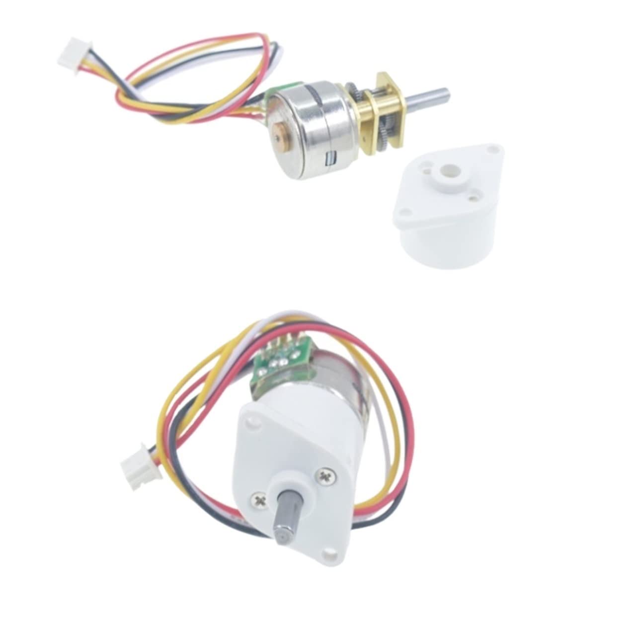 Phasenschieber DIY-Wissenschaftsmotor, intelligenter Robotermotor, intelligenter Fokussiersystemmotor, 15BY-Schrittmotor, DC 5V 2-Phasen-4- Draht-D-Wellenmotor lineare Untersetzung (Size : 1:150