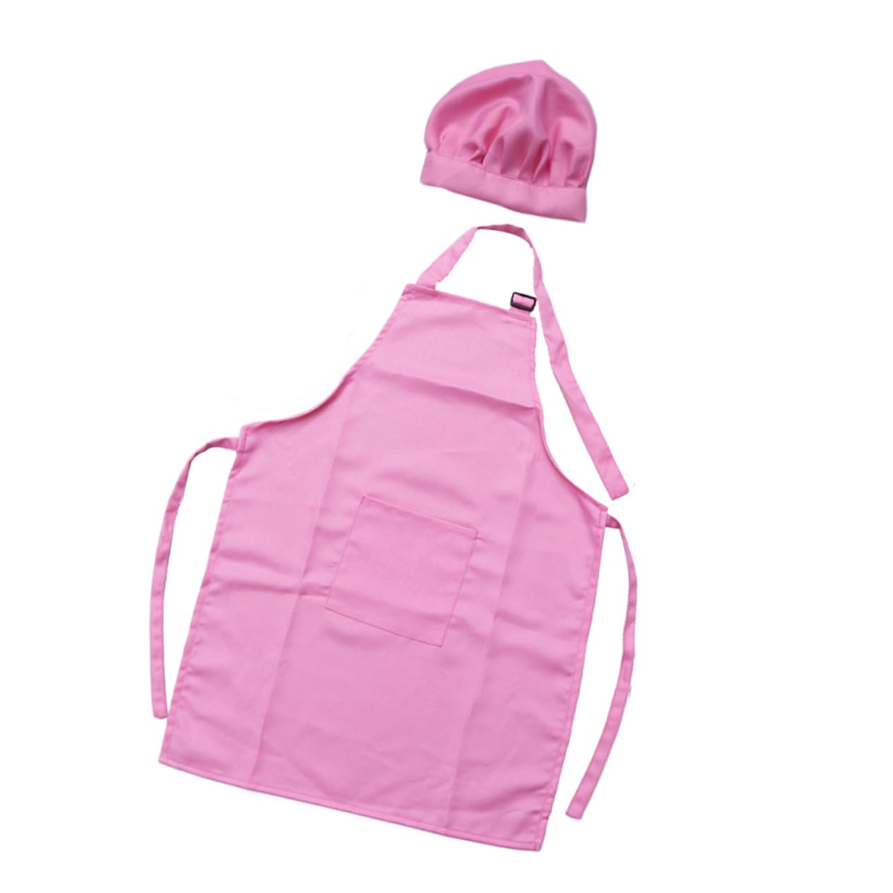 BESTonZON 6piezas Delantal y Gorro Para Juego Completo De Cocina y Repostería Grande Color Rosa