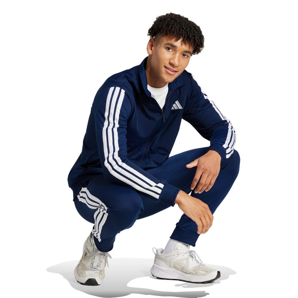 adidas Uomo Sportswear Basic 3 Stripes Tricot Tracksuit