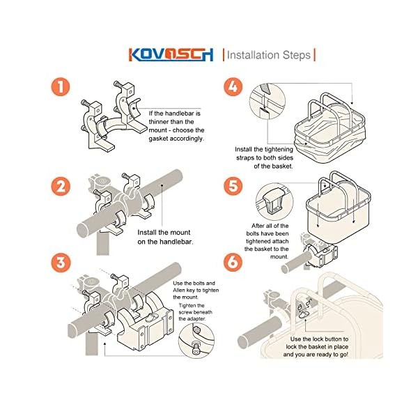 Detachable Dog Bike Basket