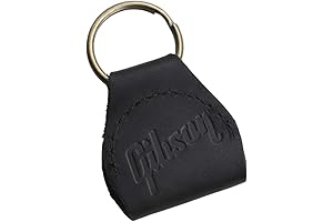 Premium Leather Guitar Pick Holder (Black)