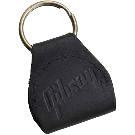 Premium Leather Guitar Pick Holder (Black)
