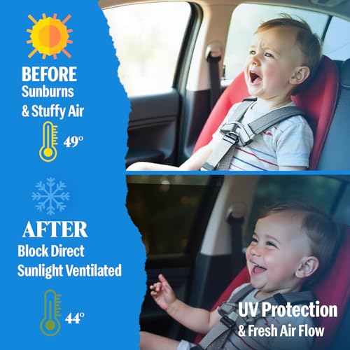 Image of Autofact Magnetic Car Sunshades Compatible with Maruti Alto K10 Old (2014 to 2022) (Set of 4) - Easy Installation, UV Protection, Keeps Car Cool (Front 2 with Zippers, Rear 2 Without Zippers)