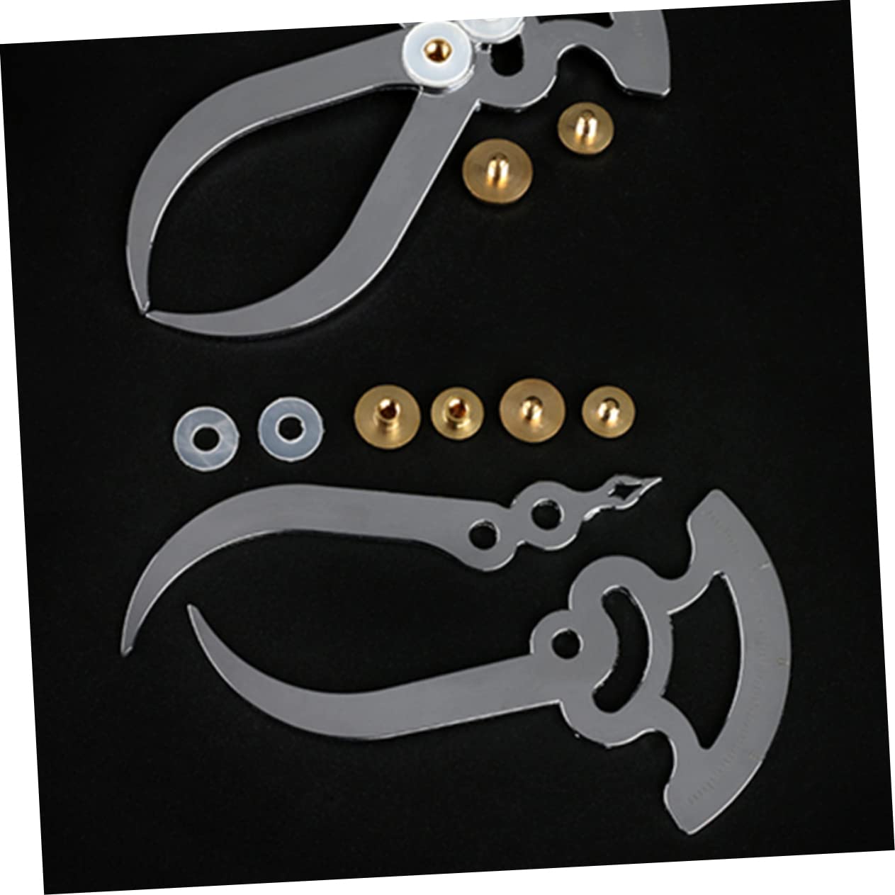 Alipis Stainless Outside Calipers for Thickness Measurement Portable Tool for Inside and Outside Measurement Easy to Use and Carry Caliper