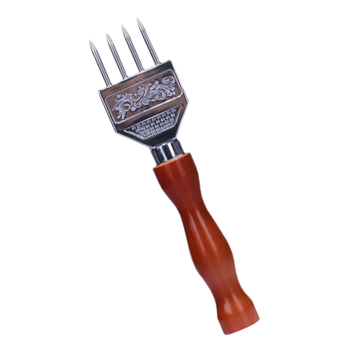 Happyyami Rompighiaccio con Impugnatura Ergonomica in Legno in Inossidabile Giapponese, Tritaghiaccio Manuale Strumento per Cocktail e Bartending