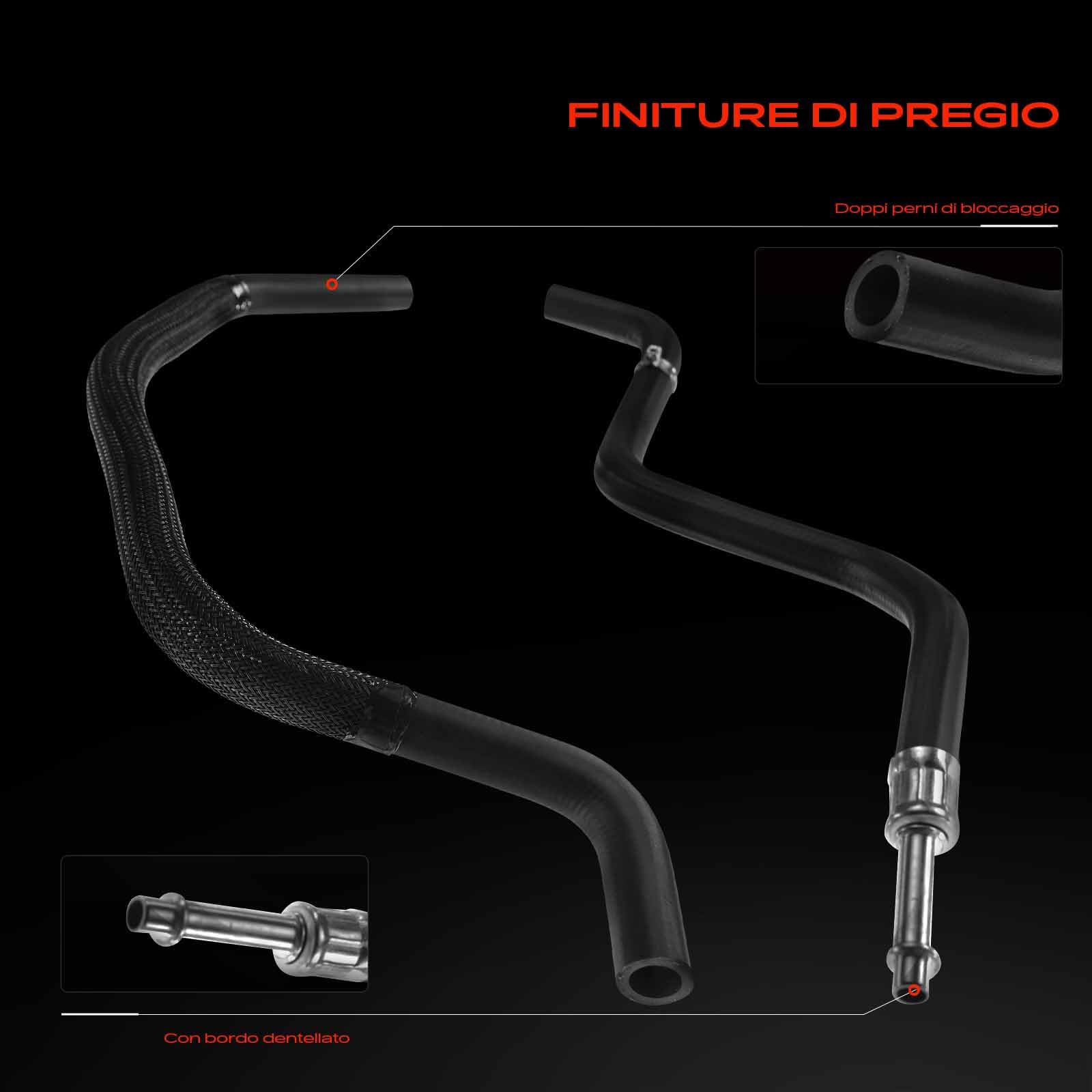 Frankberg 2x Servosterzo Tubo flessibile Compatibile con Serie 5 E39 520i 523i 525i 528i 530i Serie 5 Touring E39 520i 523i 525i 528i 530i Serie 7 E38 728i iL Replace# 32411094306