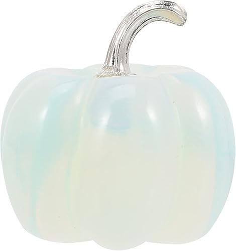 OUNONA Calabaza decorativa de cristal de cristal figura de calabaza soplada a mano, adorno de cristal, centros de mesa de calabaza, cosecha de