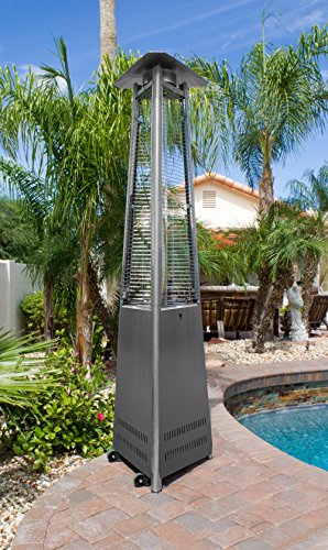 Azpatiocommercialglasstubepropanepatioheaterwwheelsstainlesssteel48000btus Urban Country Home Decor Az patio commercial glass tube propane patio heater wwheels stainless steel 48000btus urban country home decor