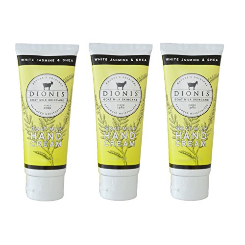 Dionis Goat Milk Hand Cream 3 Piece Travel Gift Set - White Jasmine & Shea