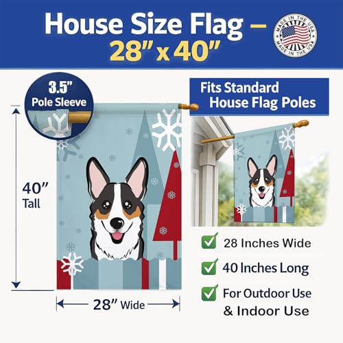 Drapeau de maison Corgi tricolore BB1751CHF grand format multicolore - 5