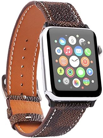 J\u0026Z Apple Watch 42 mm 38 mm classico stile Inghilterra pelle Smart Watch  Wristband strap per gli uomini più nuovo cuoio orologio da polso per iWatch  Apple series 3 2 1 : Amazon.it: Orologi