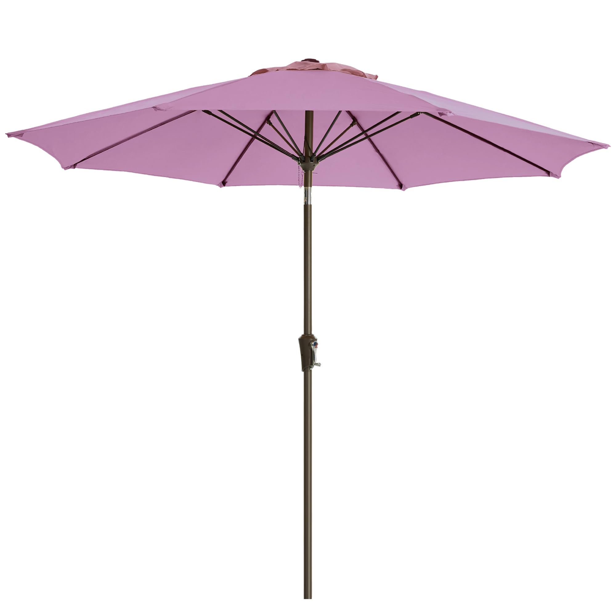 LOUNZY 9FT Large Outdoor Patio Umbrella Table Umbrella-UV Resistant,Easy Push Button Tilt and Crank,8 Sturdy Fiberglass Ribs Pool Umbrella for Patio,