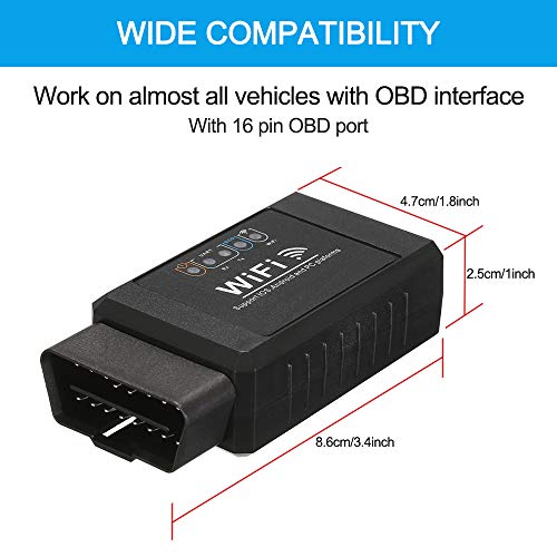 Honeytecs Melhor Conexão de Wifi do detector da ferramenta do varredor do OBD OBDⅡ para o serviço de