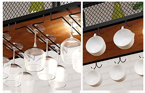 Porte-bouteilles de vin de type plafond pour libérer vos plans de travail encombrés - 6