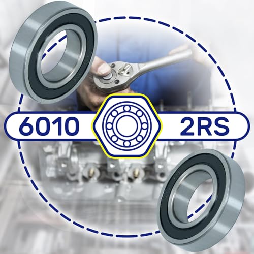 Roulement a bille 6010 2RS double etancheite protégeant le moteur - 2