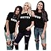 Best Friends T Shirts Beste Freunde T-Shirts für Zwei DREI Junge Mädchen Damen Schwester Sister Drucken Sommer Club BFF Tshirt Sport Casual Tops Frauen Kurzarm Oberteil Freundin Bluse Geschenke