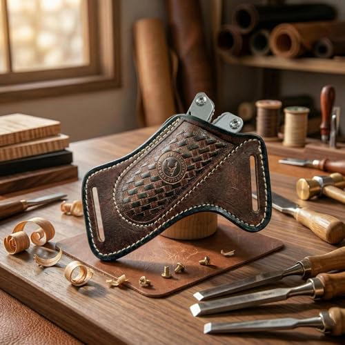 Dessi Cross Side Draw Knife Sheath for Belt,SM164