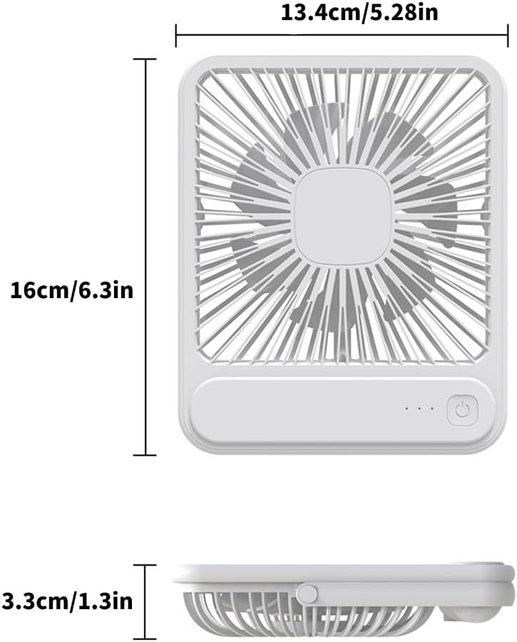 Portable USB Charging Small Desk Fan with 3 Speed Setting Portable Bedside Fan
