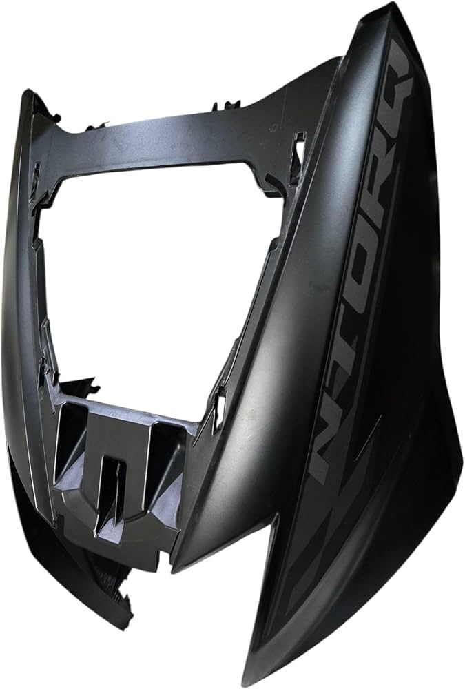 Front Wing Nose Body Panel Compatible with Ntorq 125 Race Edition, Premium ABS Scooter Front Fairing, Matt Black-Black-image-7