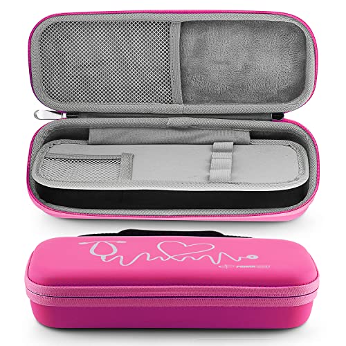 Primacare KB-9297-PK Pink Stethoscope Case Compatible with 3M Littmann Classic III, Lightweight II S.E, Supplies NOT Included, Multiple Compartments for Medical Supplies, Portable and Lightweight