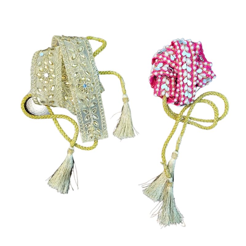 Set of 2 Trendy Adjustable Waist Belts for Sarees, Lehengas, Kurtis, Gowns and Party-wear dresses-picture-18